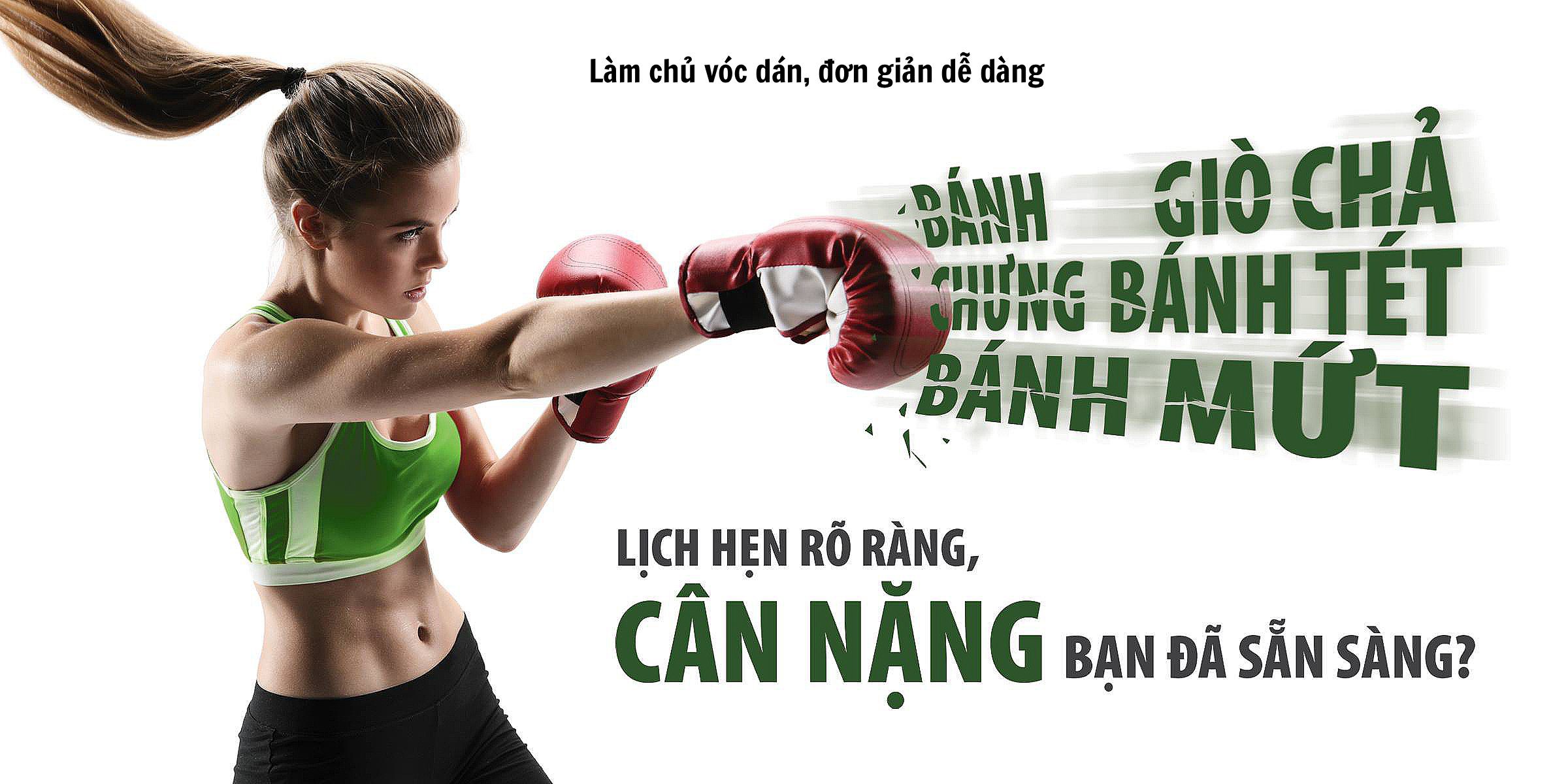Banner giảm cân slogan